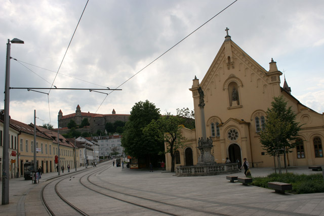 View to the Bratislava Castle. Slovakia.
