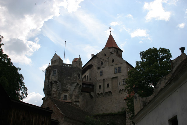 Pernstejn Castle, founded in 13th century is is one of the best-preserved Gothic-Renaissance forts in Europe. Nedvedice. Czech Republic.