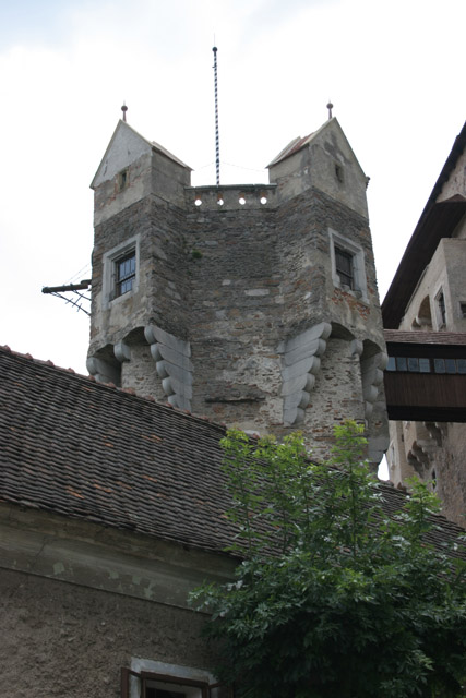 Pernstejn Castle, founded in 13th century is is one of the best-preserved Gothic-Renaissance forts in Europe. Nedvedice. Czech Republic.