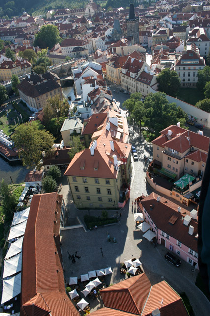 Awesome Prague panorama from balloon. Czech Republic.
