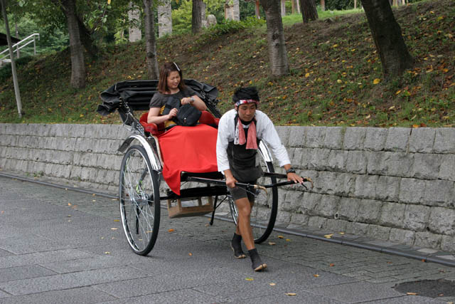Traditional rickshaw, Kyoto. Japan.