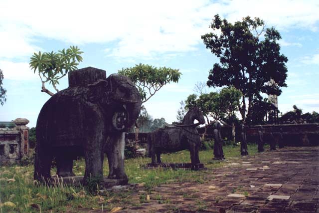 Royal tomb of Thieu Tri near Hue. Vietnam.