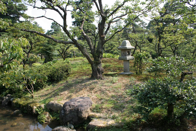 Kenroku-en garden, Kanazawa town. Japan.