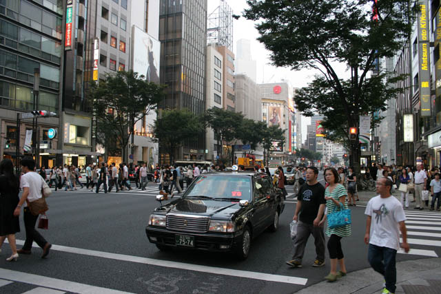 Ginza district, Tokyo. Japan.
