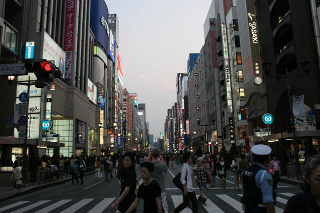 Ginza district, Tokyo. Japan.