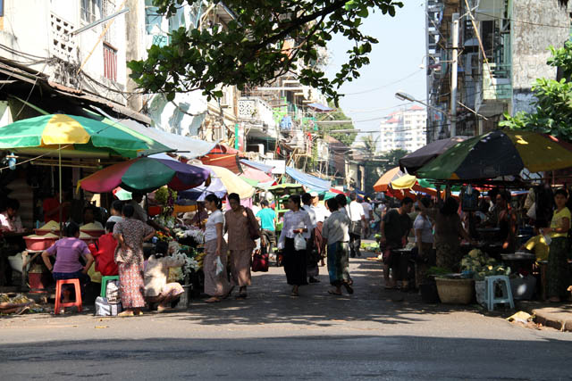Capital city Yangon. Myanmar (Burma).