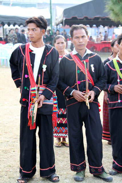 Lahu people at Lahu New Year celebration, Kengtung town. Myanmar (Burma).