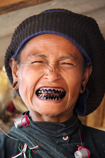 Woman from Eng tribe (sometimes called Ann or black teeth people), area around Kengtung town. Myanmar (Burma).