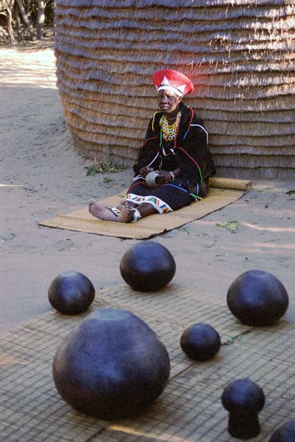 Zulu village. South Africa.