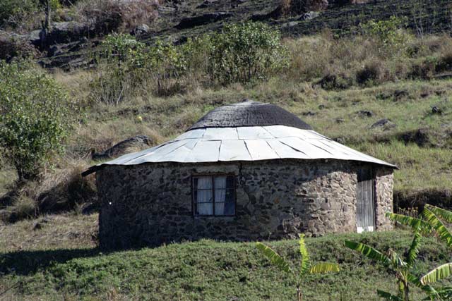 Zulu village, Kwazulu-Natal. South Africa.