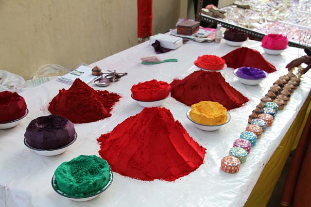 Body colors, Ernakulam Shiva Temple. Ernakulam, Kerala. India.