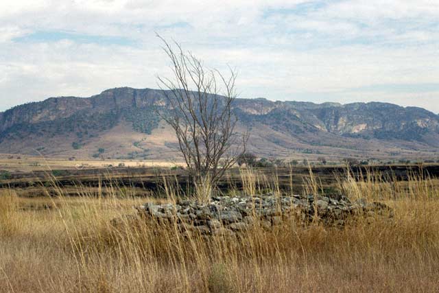 Stoned tomb, l'Isalo National park. Madagascar.