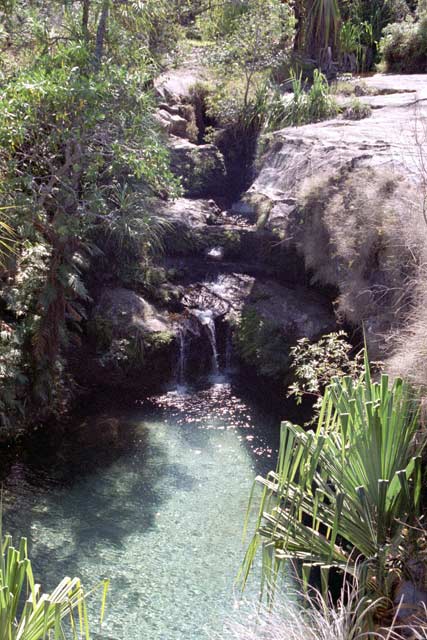 Cascades, l'Isalo National park. Madagascar.