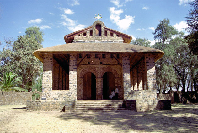 Debre Berhan Selassie church in Gonder. North,  Ethiopia.