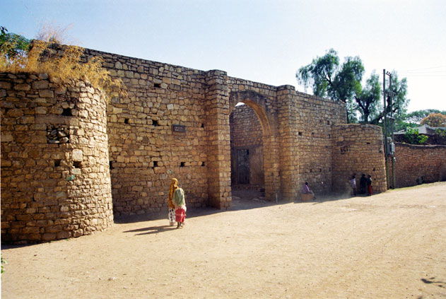 Walls and gate of old Harar. East,  Ethiopia.